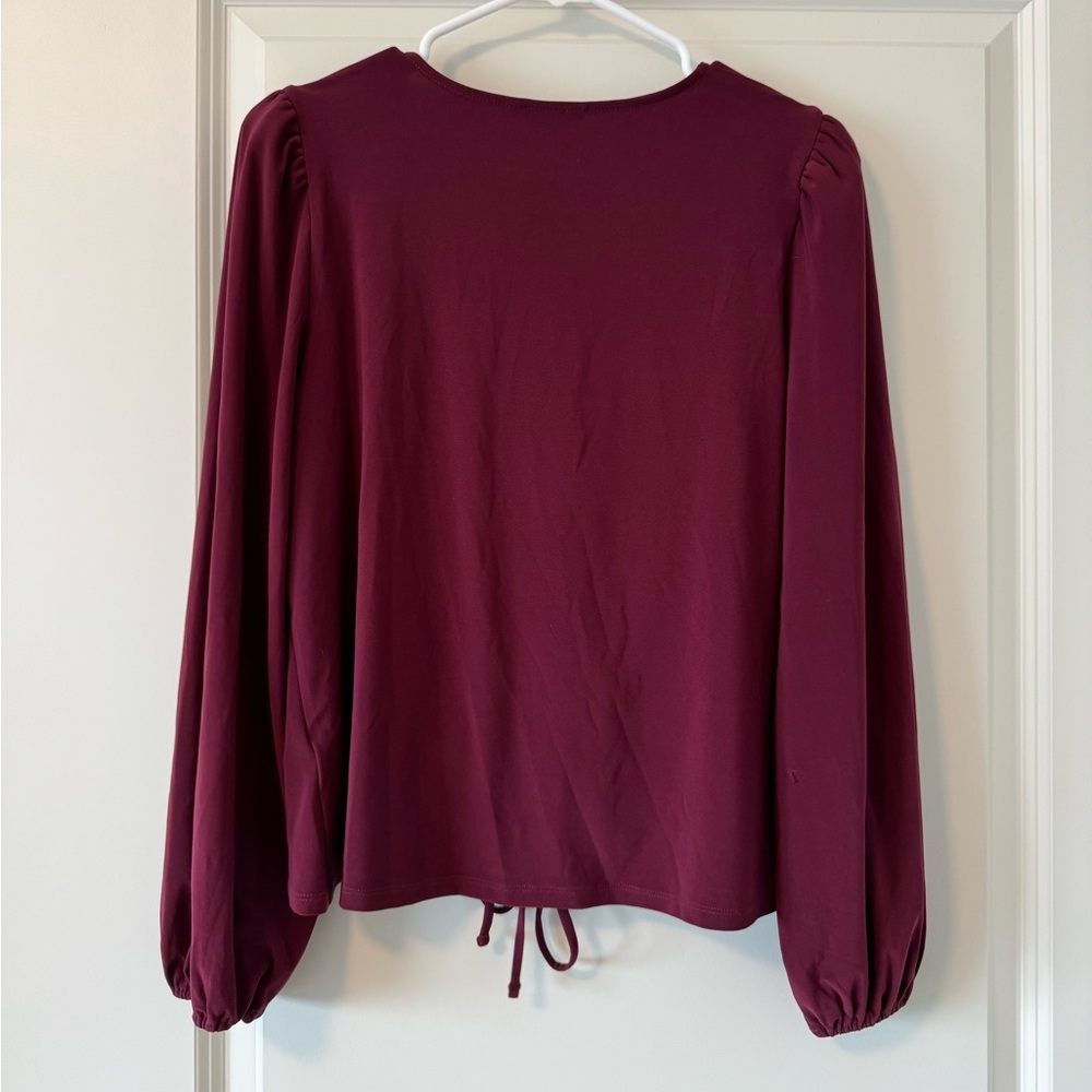 Express V-Neck Ruched Top - Picture 2 of 3
